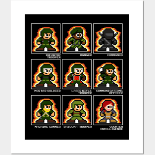 GI Joe Orignal 9 Cardback 8bit Pixel Art Posters and Art